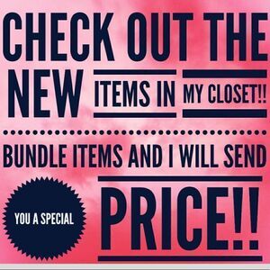 New items!!!!!! Bundle and save I will sent you a special price!!!